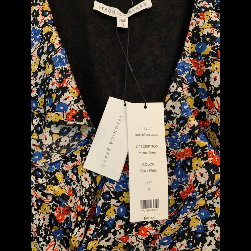 Veronica Beard Minna Silk Dress NWT - Picture 7 of 10